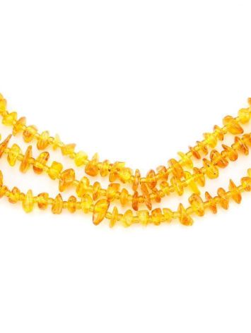 Cognac Amber Rope Necklace, image , picture 5