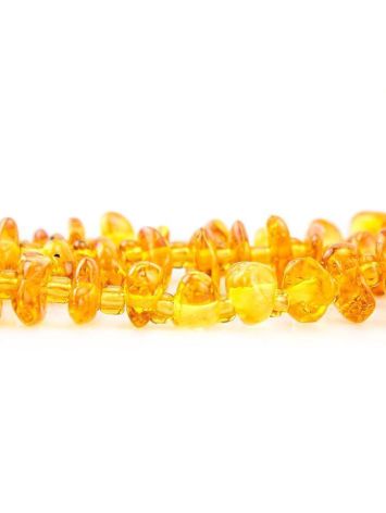 Cognac Amber Rope Necklace, image , picture 6