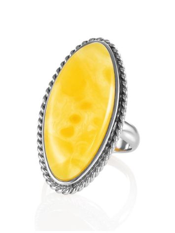 Gorgeous Honey Amber Ring In Sterling Silver The Glow, Ring Size: 8.5 / 18.5, image , picture 3