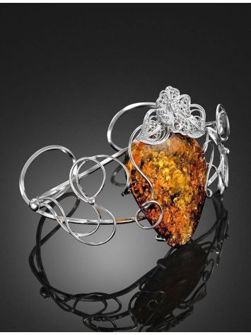 Amber Bracelet In Sterling Silver The Dew, image , picture 2