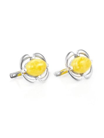 Amber Earrings In Sterling Silver The Violet, image , picture 3