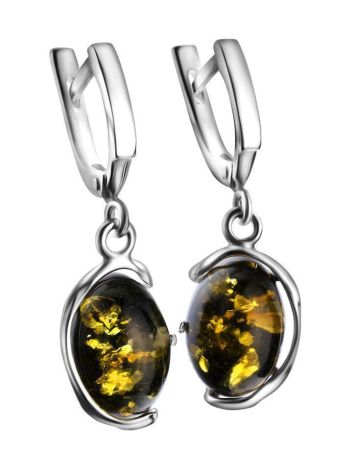 Drop Amber Earrings In Sterling Silver The Vivaldi, image , picture 5