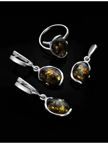 Drop Amber Earrings In Sterling Silver The Vivaldi, image , picture 6