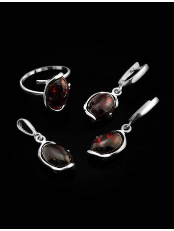 Amber Earrings In Sterling Silver The Vivaldi, image , picture 5
