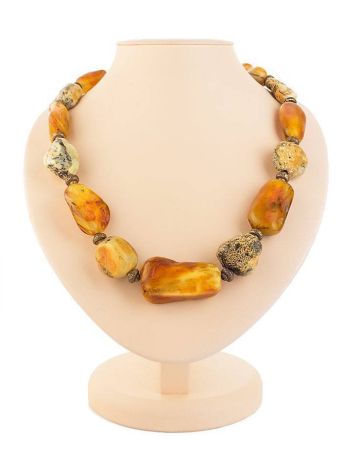 Unique Amber Beaded Necklace The Indonesia, image 