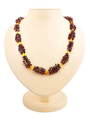 Multicolor Amber Beaded Necklace, image 