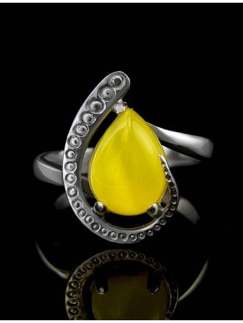 Silver Amber Ring The Acapulco, Ring Size: 11.5 / 21, image , picture 2