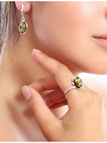 Drop Amber Earrings In Sterling Silver The Vivaldi, image , picture 2