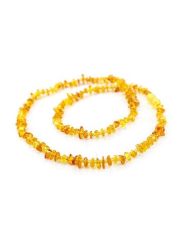 Cognac Amber Beaded Necklace, image , picture 2