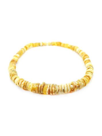 Unpolished Honey Amber Beaded Necklace, image , picture 3