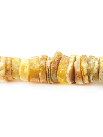 Unpolished Honey Amber Beaded Necklace, image , picture 2