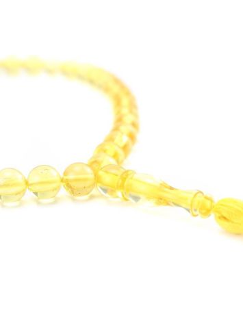 Muslim 66 Lemon Amber Prayer Beads, image , picture 2