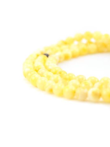 Honey Amber Mala Prayer Beads, image , picture 2