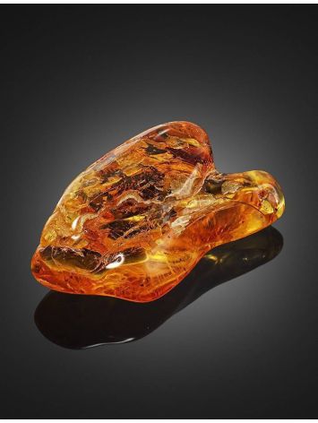 Glossy Amber Stone With Fly Inclusion, image , picture 3