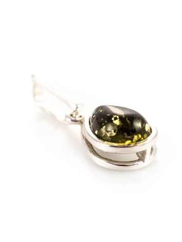Green Amber Pendant In Sterling Silver The Fiori, image , picture 3