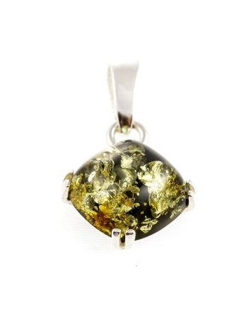 Square Amber Pendant In Sterling Silver The Byzantium, image , picture 3