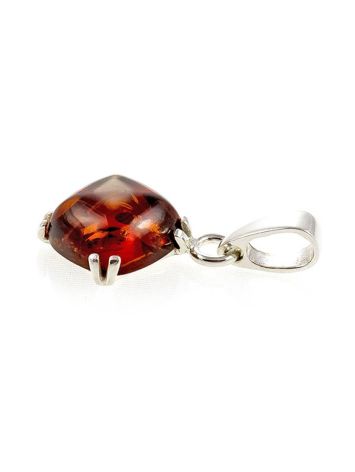 Square Amber Pendant In Sterling Silver The Byzantium, image , picture 3