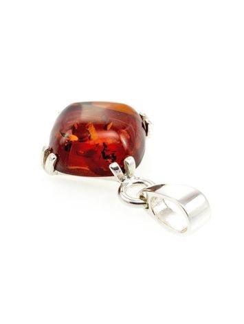 Square Amber Pendant In Sterling Silver The Byzantium, image , picture 2