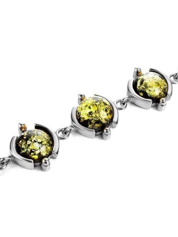 Link Amber Bracelet In Sterling Silver The Sphere, image , picture 4