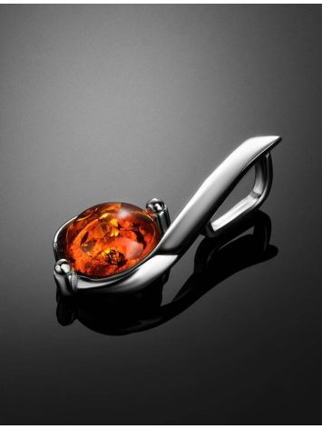 Amber Pendant In Sterling Silver The Sphere, image , picture 2