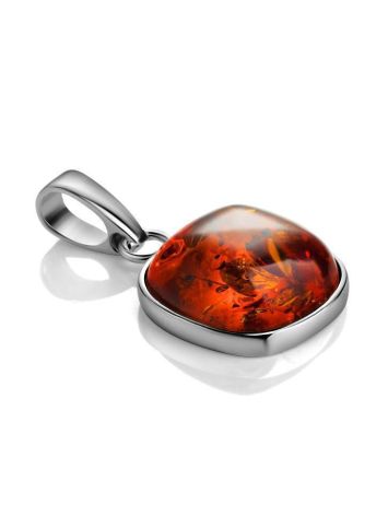 Cognac Amber Pendant In Sterling Silver The Copenhagen, image , picture 4