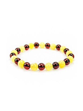 Two Toned Amber Beaded Bracelet, image 