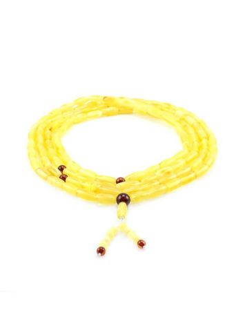 Honey Amber Buddhist Prayer Beads, image 