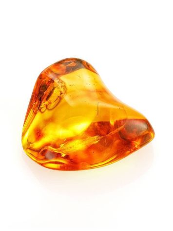 Glossy Amber Stone With Insect Inclusion, image 