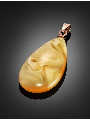 Cloudy Amber Pendant In Gold The Cascade, image , picture 2