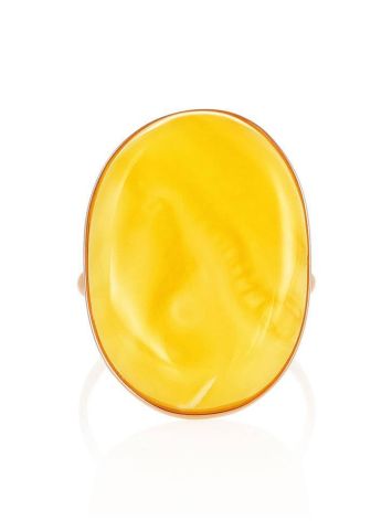 Bold Amber Ring In Gold, Ring Size: 8 / 18, image , picture 3