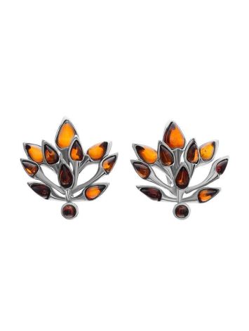 Amber Earrings In Sterling Silver, image , picture 3