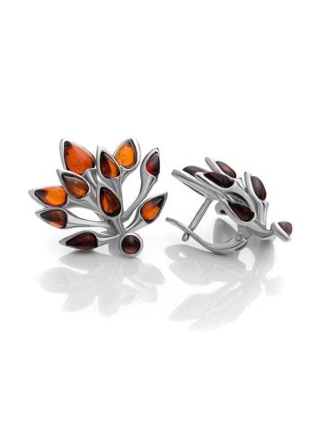Amber Earrings In Sterling Silver, image , picture 4