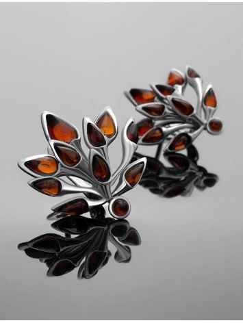 Amber Earrings In Sterling Silver, image , picture 2