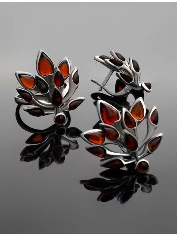 Amber Earrings In Sterling Silver, image , picture 5