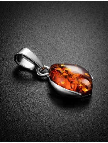 Cognac Amber Pendant In Sterling Silver The Cat's Eye, image , picture 2