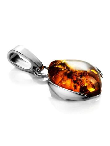 Cognac Amber Pendant In Sterling Silver The Cat's Eye, image , picture 4
