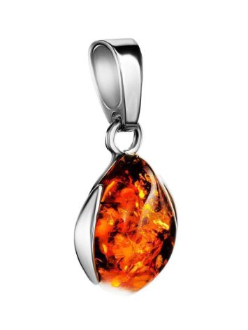 Cognac Amber Pendant In Sterling Silver The Cat's Eye, image , picture 3