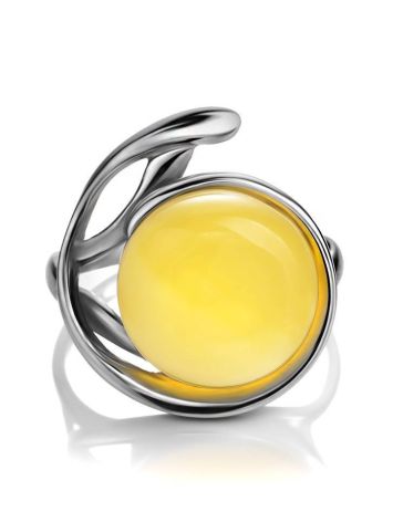 Elegant Amber Ring In Sterling Silver The  Phoenix, Ring Size: 6 / 16.5, image , picture 4