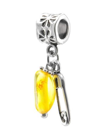 Metal Charm With Lemon Amber The Pin, image , picture 2