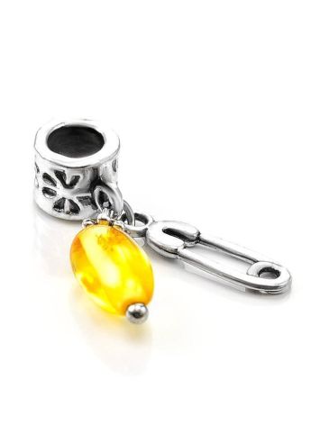 Metal Charm With Lemon Amber The Pin, image , picture 3