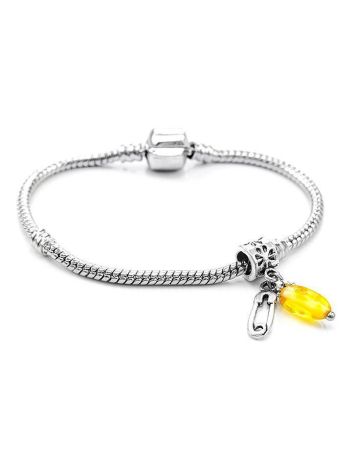 Metal Charm With Lemon Amber The Pin, image , picture 4