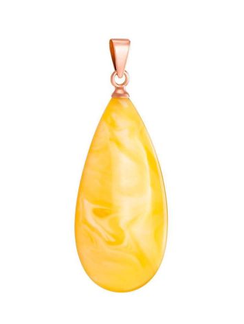 Cloudy Amber Pendant In Gold The Cascade, image 