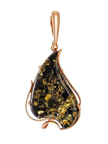 Handcrafted Amber Pendant In Gold The Rialto, image 