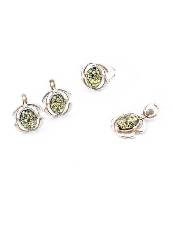 Amber Earrings In Sterling Silver The Violet, image , picture 4