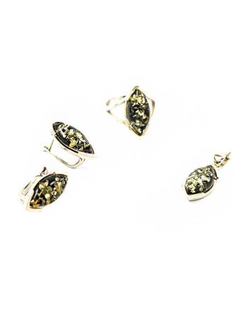 Cute Amber Pendant In Sterling Silver The Petal, image , picture 3