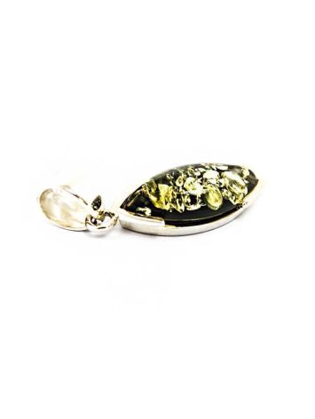 Cute Amber Pendant In Sterling Silver The Petal, image , picture 2