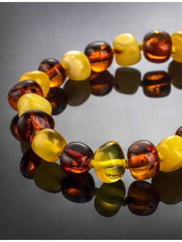 Multicolor Amber Beaded Necklace, image , picture 2