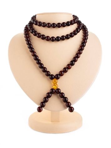 Cherry Amber Buddhist Prayer Beads, image , picture 6