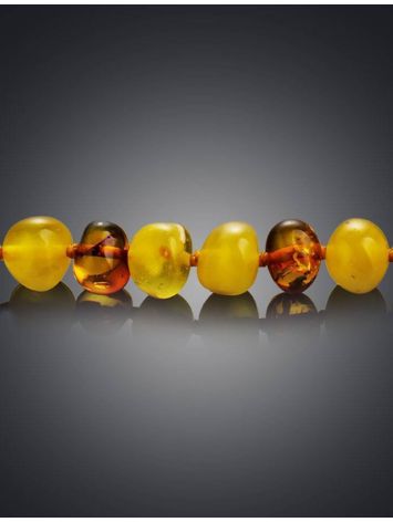 Honey And Cognac Amber Beaded Necklace, image , picture 3