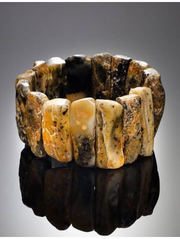 Raw Amber Beaded Bracelet The Volcano, image , picture 2